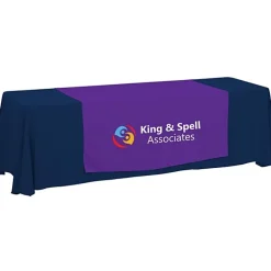 Serged 8-foot Closed-Back Table Throw and Runner Kit - 24 hr