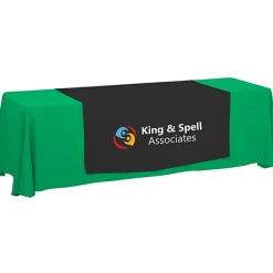 Serged 8-foot Closed-Back Table Throw and Runner Kit - 24 hr