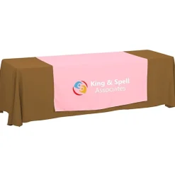Serged 8-foot Closed-Back Table Throw and Runner Kit - 24 hr