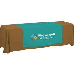 Serged 8-foot Closed-Back Table Throw and Runner Kit - 24 hr