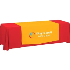 Serged 8-foot Closed-Back Table Throw and Runner Kit - 24 hr