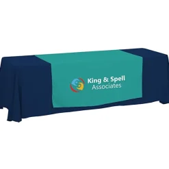 Serged 8-foot Closed-Back Table Throw and Runner Kit - 24 hr