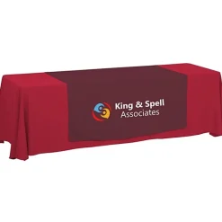 Serged 8-foot Closed-Back Table Throw and Runner Kit - 24 hr