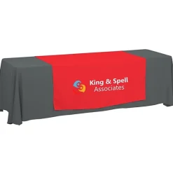 Serged 8-foot Closed-Back Table Throw and Runner Kit - 24 hr