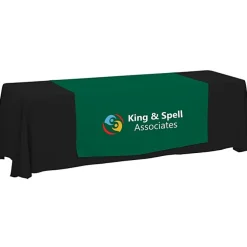 Serged 8-foot Closed-Back Table Throw and Runner Kit - 24 hr