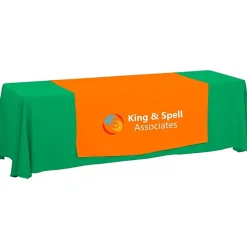 Serged 8-foot Closed-Back Table Throw and Runner Kit - 24 hr