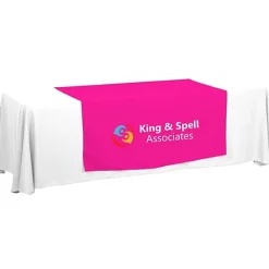 Serged 8-foot Closed-Back Table Throw and Runner Kit - 24 hr
