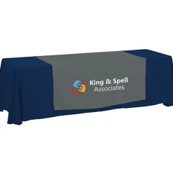 Serged 8-foot Closed-Back Table Throw and Runner Kit - 24 hr