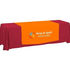 Serged 8-foot Closed-Back Table Throw and Runner Kit - 24 hr