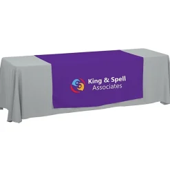 Serged 8-foot Closed-Back Table Throw and Runner Kit - 24 hr