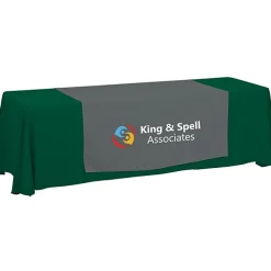 Serged 8-foot Closed-Back Table Throw and Runner Kit - 24 hr