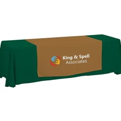Serged 8-foot Closed-Back Table Throw and Runner Kit - 24 hr