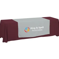 Serged 8-foot Closed-Back Table Throw and Runner Kit - 24 hr