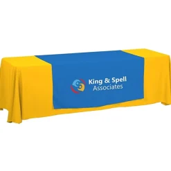 Serged 8-foot Closed-Back Table Throw and Runner Kit - 24 hr
