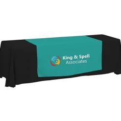 Serged 8-foot Closed-Back Table Throw and Runner Kit - 24 hr