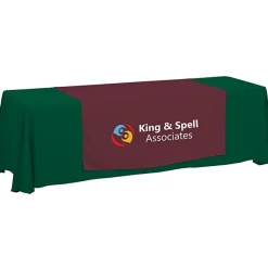 Serged 8-foot Closed-Back Table Throw and Runner Kit - 24 hr