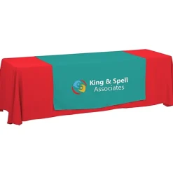 Serged 8-foot Closed-Back Table Throw and Runner Kit - 24 hr