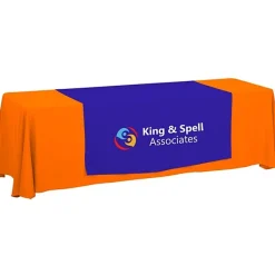 Serged 8-foot Closed-Back Table Throw and Runner Kit - 24 hr