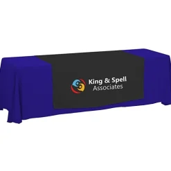 Serged 8-foot Closed-Back Table Throw and Runner Kit - 24 hr