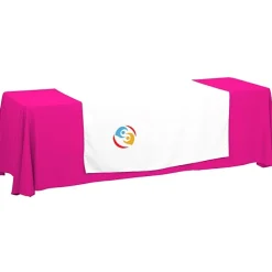 Serged 8-foot Closed-Back Table Throw and Runner Kit - 24 hr