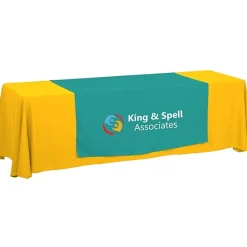 Serged 8-foot Closed-Back Table Throw and Runner Kit - 24 hr