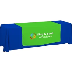 Serged 8-foot Closed-Back Table Throw and Runner Kit - 24 hr