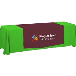 Serged 8-foot Closed-Back Table Throw and Runner Kit - 24 hr
