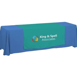 Serged 8-foot Closed-Back Table Throw and Runner Kit - 24 hr
