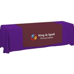 Serged 8-foot Closed-Back Table Throw and Runner Kit - 24 hr
