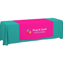 Serged 8-foot Closed-Back Table Throw and Runner Kit - 24 hr