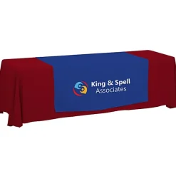 Serged 8-foot Closed-Back Table Throw and Runner Kit - 24 hr