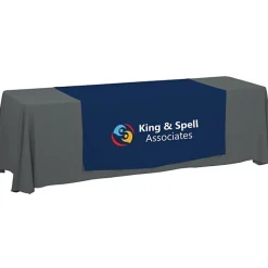 Serged 8-foot Closed-Back Table Throw and Runner Kit - 24 hr