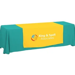 Serged 8-foot Closed-Back Table Throw and Runner Kit - 24 hr