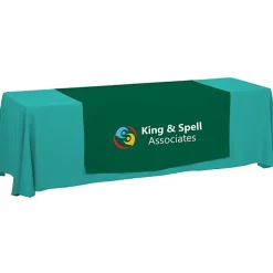 Serged 8-foot Closed-Back Table Throw and Runner Kit - 24 hr