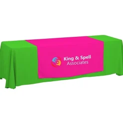 Serged 8-foot Closed-Back Table Throw and Runner Kit - 24 hr