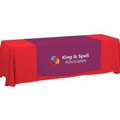 Serged 8-foot Closed-Back Table Throw and Runner Kit - 24 hr