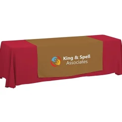 Serged 8-foot Closed-Back Table Throw and Runner Kit - 24 hr