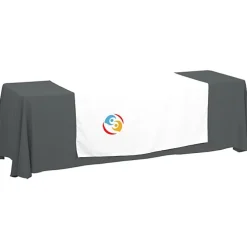 Serged 8-foot Closed-Back Table Throw and Runner Kit - 24 hr