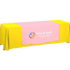 Serged 8-foot Closed-Back Table Throw and Runner Kit - 24 hr