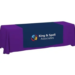 Serged 8-foot Closed-Back Table Throw and Runner Kit - 24 hr