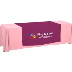 Serged 8-foot Closed-Back Table Throw and Runner Kit - 24 hr