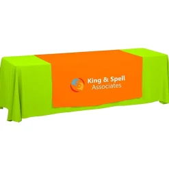 Serged 8-foot Closed-Back Table Throw and Runner Kit - 24 hr