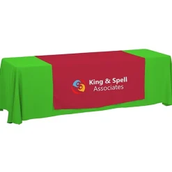 Serged 8-foot Closed-Back Table Throw and Runner Kit - 24 hr