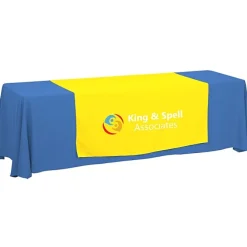 Serged 8-foot Closed-Back Table Throw and Runner Kit - 24 hr