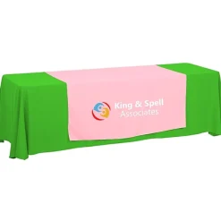 Serged 8-foot Closed-Back Table Throw and Runner Kit - 24 hr