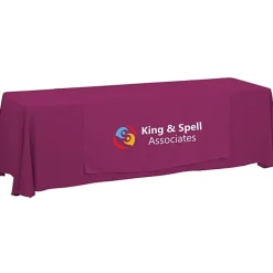 Serged 8-foot Closed-Back Table Throw and Runner Kit - 24 hr