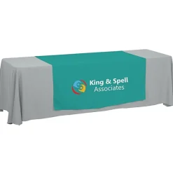 Serged 8-foot Closed-Back Table Throw and Runner Kit - 24 hr