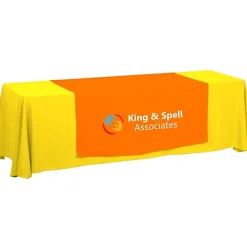 Serged 8-foot Closed-Back Table Throw and Runner Kit - 24 hr