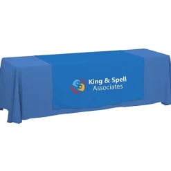 Serged 8-foot Closed-Back Table Throw and Runner Kit - 24 hr