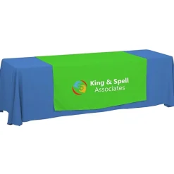 Serged 8-foot Closed-Back Table Throw and Runner Kit - 24 hr